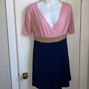 SOFT SURROUNDINGS Colorblock Split Front Tunic-S